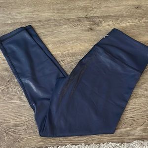 Navy Metallic Plus Zyia Leggings
